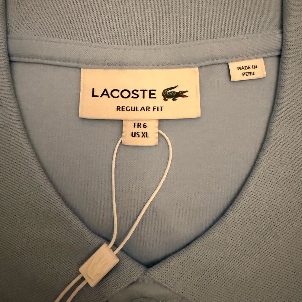 Lacoste Men's Light Blue Polo Shirt - Picture 3 of 6